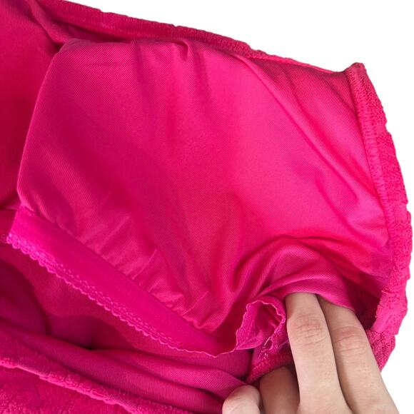 Kate Spade Textured Shell One Piece Swim Suit Pink Women Medium NWT - Picture 6 of 9